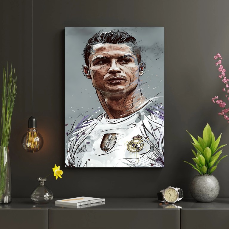 Cristiano Ronaldo Canvas Wall Art – Hiqualart Exclusive