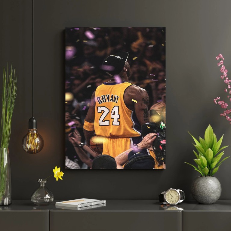⭐ Kobe Bryant Canvas Wall Art – Hiqualart Exclusive ✨ 
