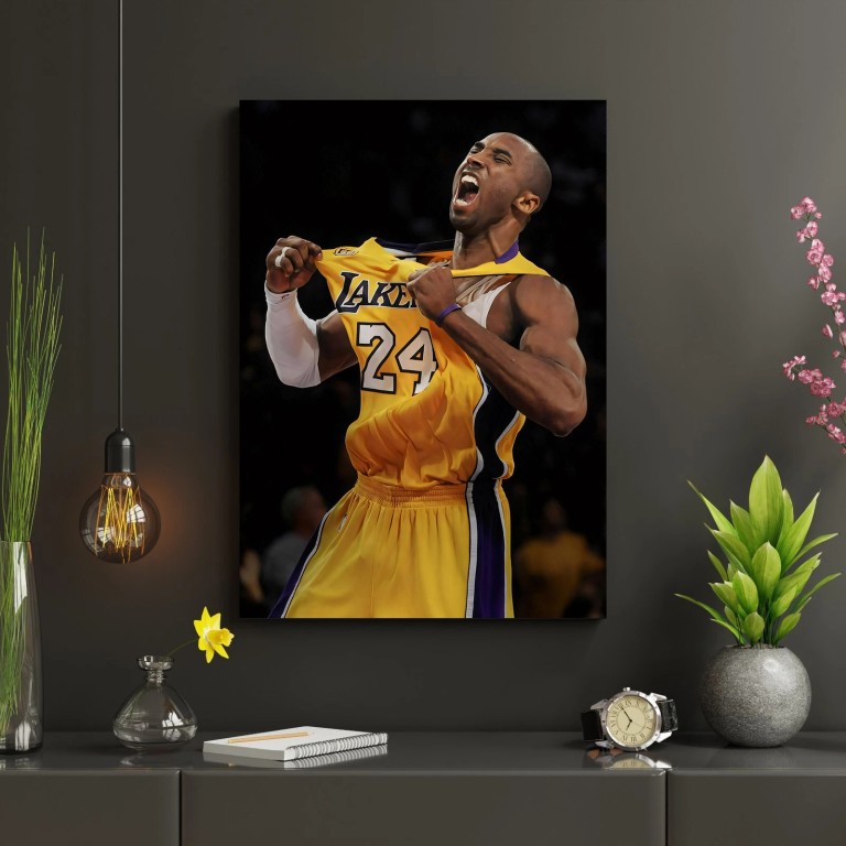 ⭐ Kobe Bryant Canvas Wall Art – Hiqualart Exclusive ✨